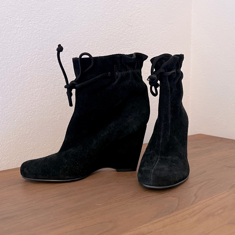 vintage Kate Spade suede platform booties